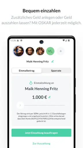 Oskar - Dein ETF Sparplan screenshot 2