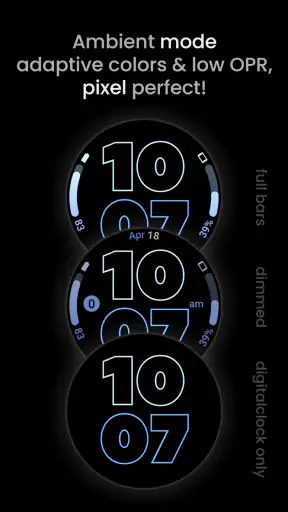 Outlined Watch Face screenshot