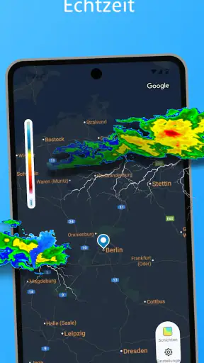 Overdrop wetter und regenradar screenshot