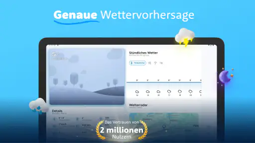 Overdrop wetter und regenradar screenshot