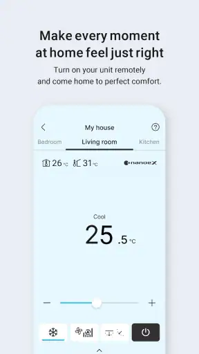 Panasonic Comfort Cloud screenshot