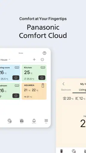 Panasonic Comfort Cloud screenshot