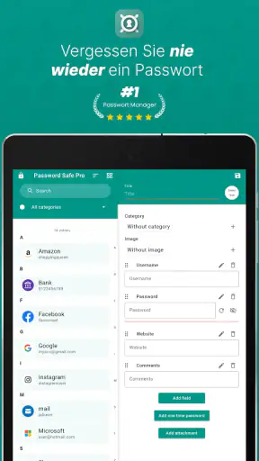 Password Safe und Manager screenshot