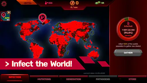 Patient zero: virusspiel screenshot