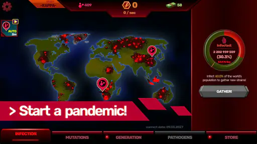 Patient zero: virusspiel screenshot