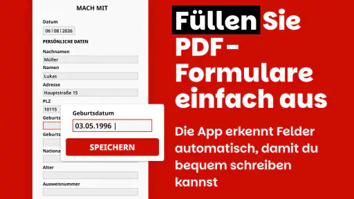 PDF bearbeiten, unterschreiben screenshot