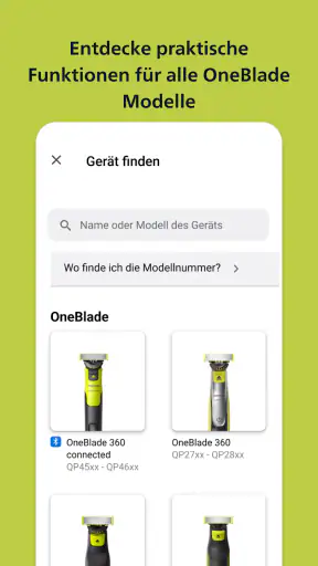Philips OneBlade screenshot