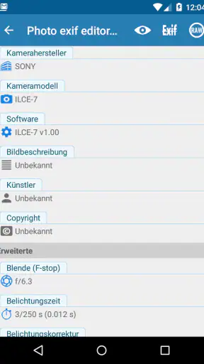 Photo Exif Editor Pro screenshot