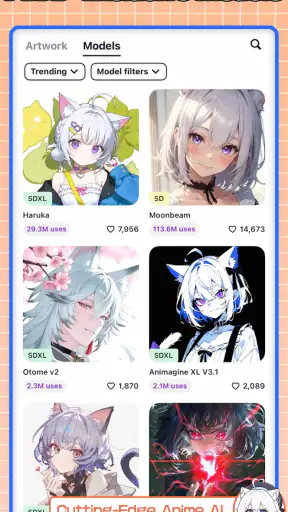 PixAI: AI Anime Generator screenshot