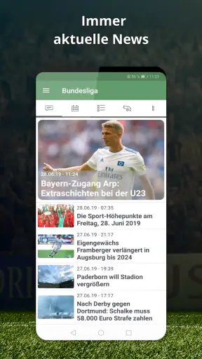 Pocket Liga - Fussball Live screenshot 1