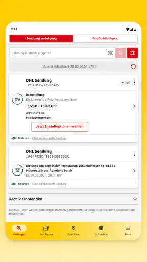 Post & DHL screenshot 9