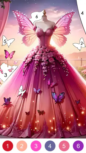 Prinzessinnenkleid-Malspiel screenshot 12