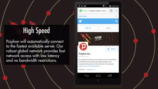 Psiphon VPN: Freiheit online screenshot