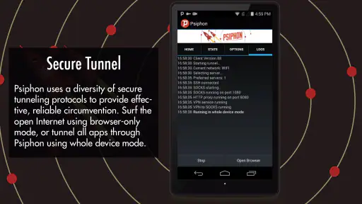Psiphon VPN: Freiheit online screenshot