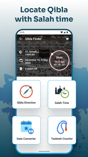 Qibla Compass with Salah Time screenshot 10