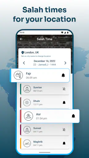Qibla Compass with Salah Time screenshot 12