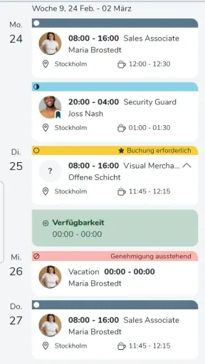 Quinyx Mobile screenshot