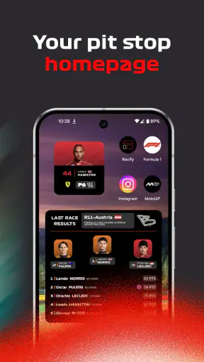 Racify – F1 Widgets screenshot