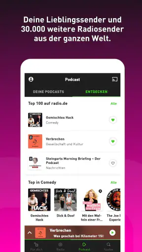 radio.de PRIME screenshot