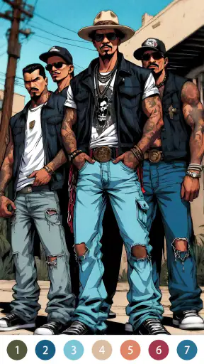 Rebel Gangster Coloring Pages screenshot 9