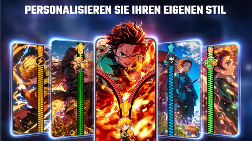 Reißverschluss-Sperrbildschirm screenshot