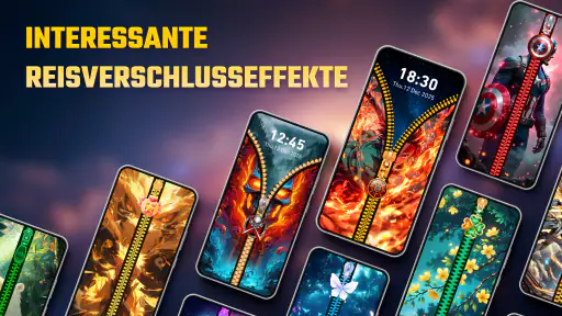 Reißverschluss-Sperrbildschirm screenshot