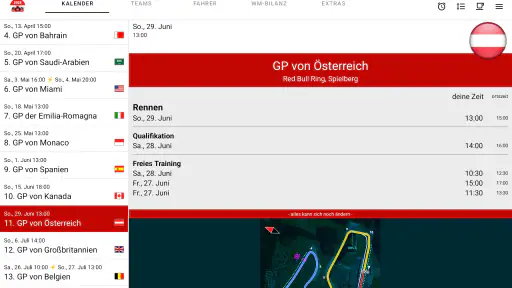 Rennkalender 2026 + WM-Bilanz screenshot