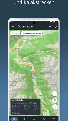 RiverApp - Pegelstände screenshot