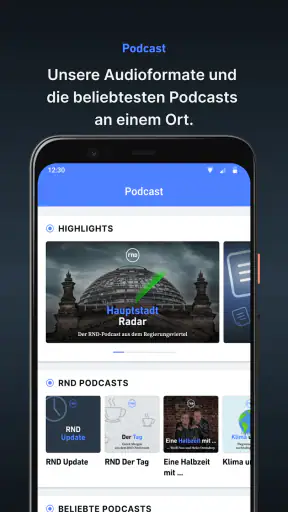 RND - Nachrichten und Podcast screenshot