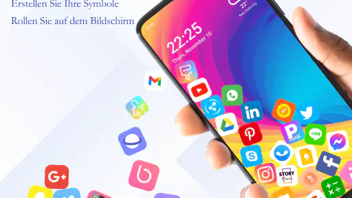 Roll Icon: 3D Hintergrundbild screenshot