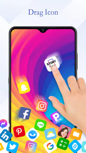 Roll Icon: 3D Hintergrundbild screenshot