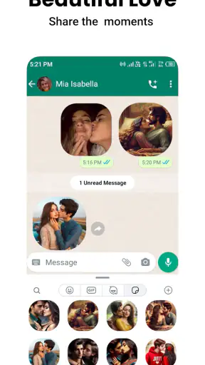 Romantic Stickers WASticker.ly screenshot 9