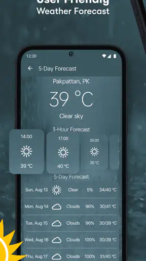 Raum temperatur messer screenshot