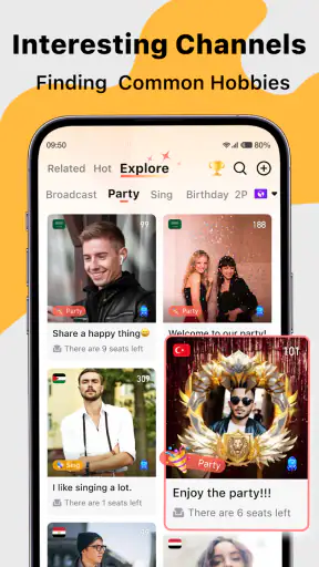 Saada : Live-Stream & Chat-App screenshot