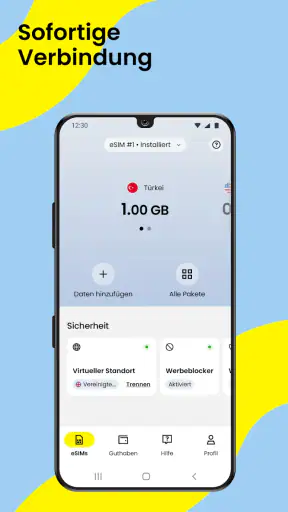 Saily eSIM: Daten für Reisen screenshot
