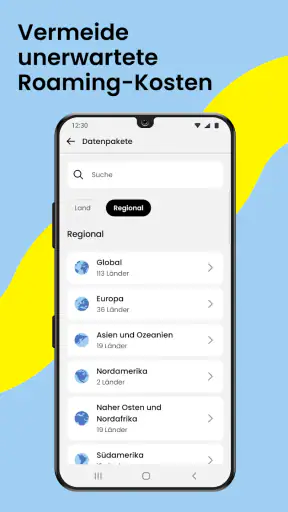 Saily eSIM: Daten für Reisen screenshot