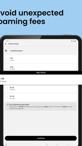 Saily eSIM: Daten für Reisen screenshot 9