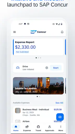 SAP Concur screenshot