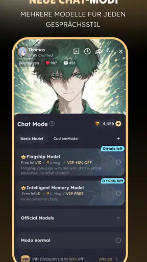 Saylo: KI-Charakter Story Chat screenshot