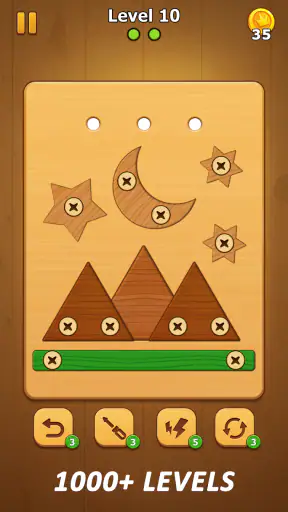 Screw Nuts - Wood Bolts screenshot