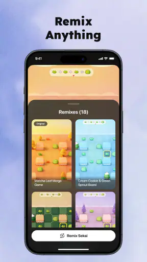 Sekai: Bauen · Remix · Spielen screenshot