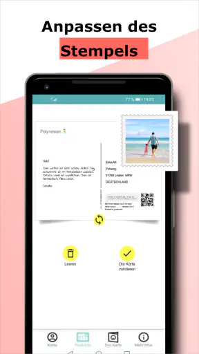 SimplyCards - Postkarten app screenshot