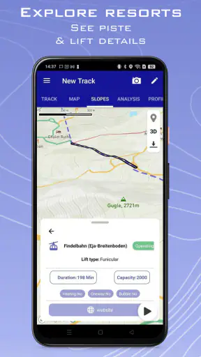 Ski Tracks Lite & Karte GPS screenshot