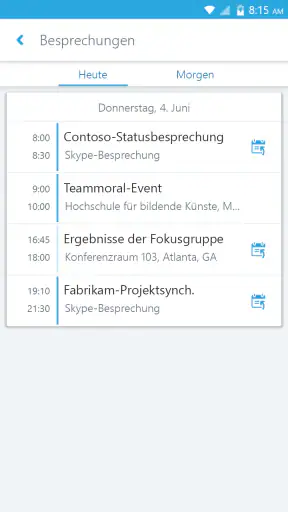 Skype for Business for Android screenshot