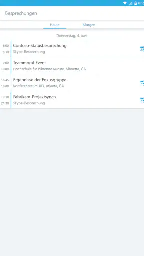 Skype for Business for Android screenshot