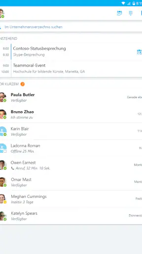 Skype for Business for Android screenshot 9