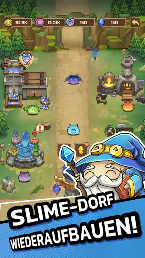 Slime Castle — Idle TD-Spiel screenshot