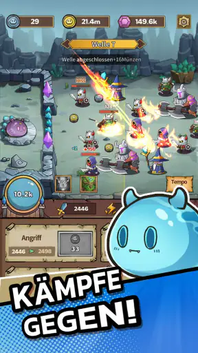 Slime Castle — Idle TD-Spiel screenshot