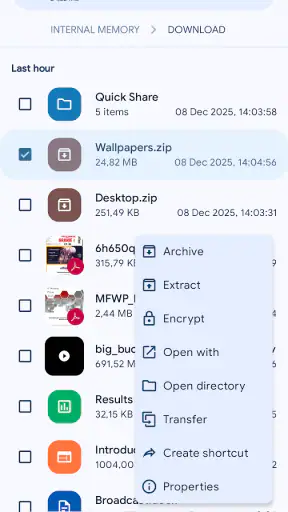 Solid Explorer Dateimanager screenshot