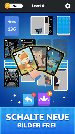 Solitaire - Puzzle Images screenshot 2